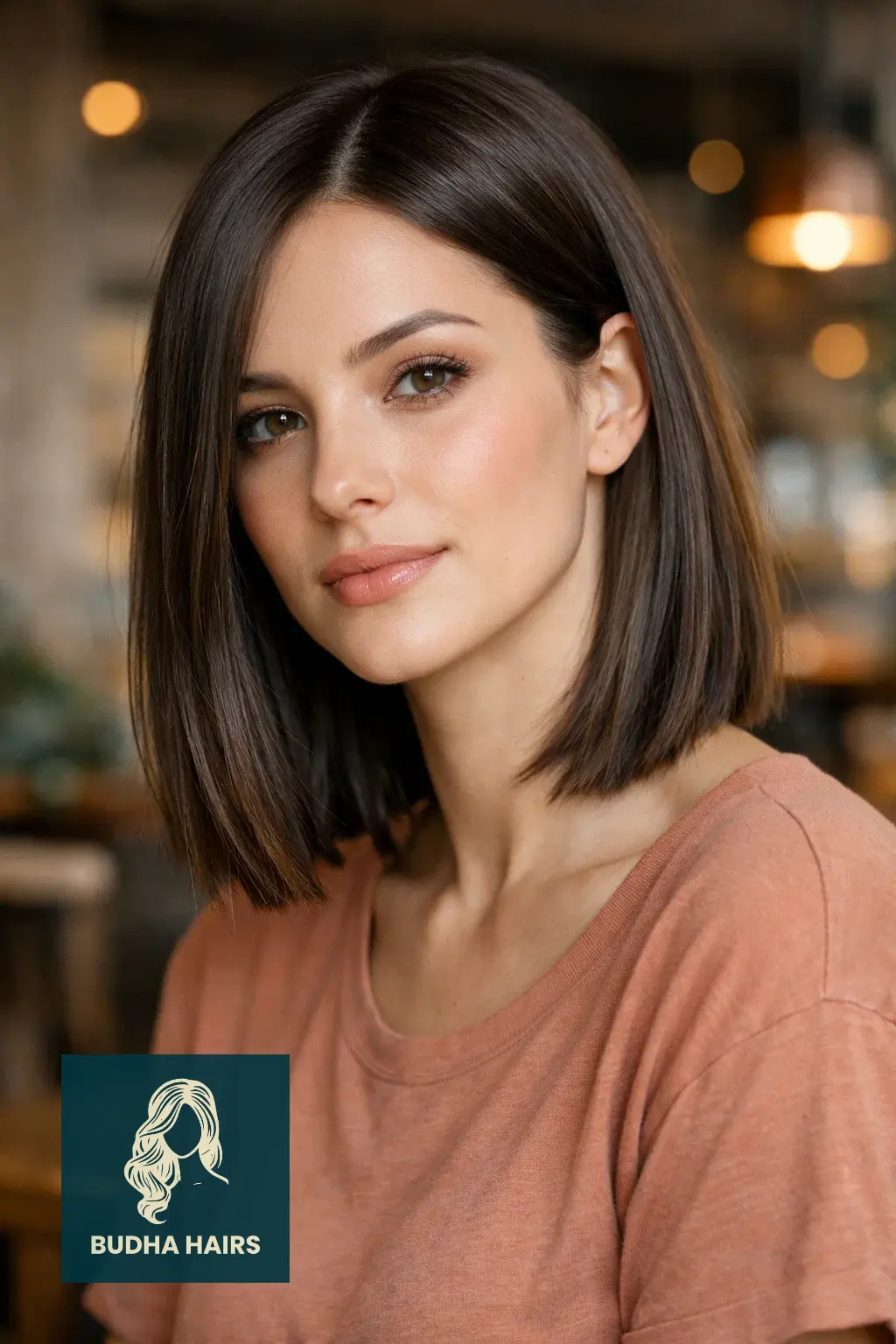 30 Straight Hairstyles That Look Sleek and Stylish 10 Straight Lob with "Internal" Thinning