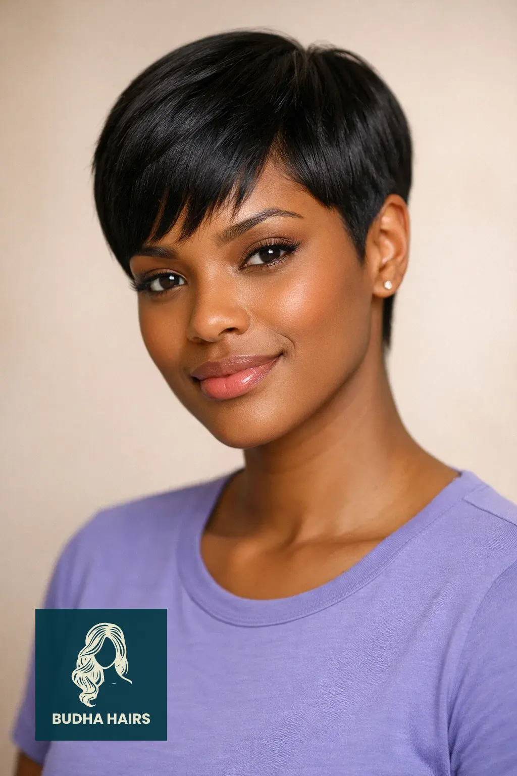 30 Straight Hairstyles for Black Women That Look Sleek 9 Straight Pixie Cut with Tapered Sides