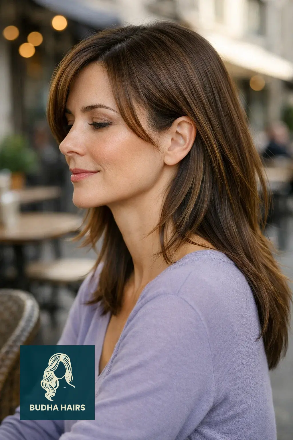 25 Bangs for Older Women with Long Hair That Look Youthful 22 Sweeping Chin-Length Face Framers