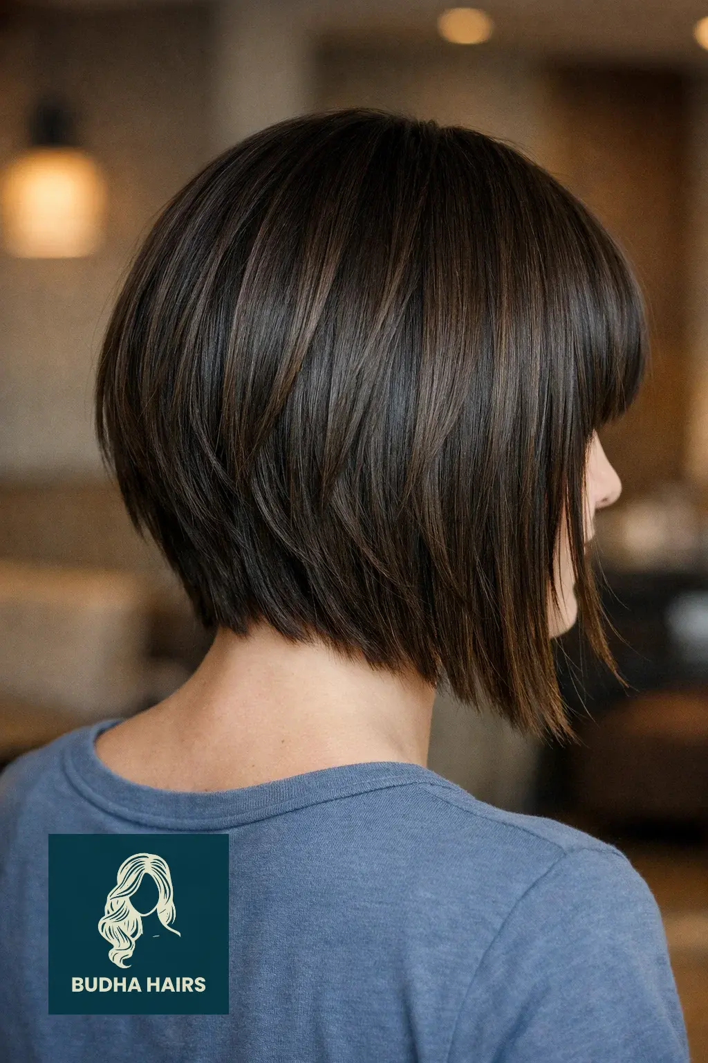 35 Best Bob Hairstyles with Bangs to Try Now 11 Textured A-Line Bob with Heavy Bangs