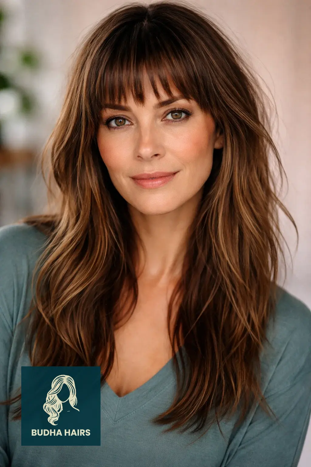 25 Bangs for Older Women with Long Hair That Look Youthful 9 Textured Choppy Micro Bangs