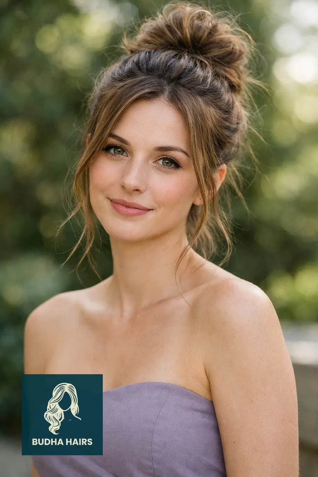 30 Stunning Prom Hairstyles for Strapless Dresses That Turn Heads 6 Textured Messy Bun