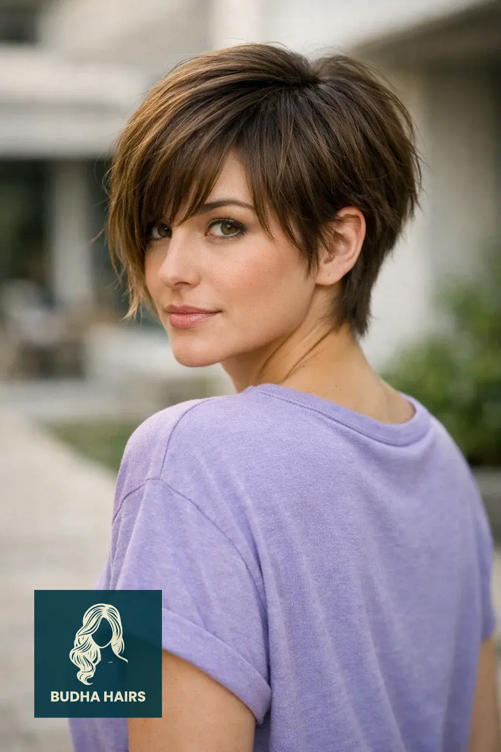 30 Face Framing Layers with Bangs That Add Soft Texture 15 Textured Pixie with Long Face-Framing Bangs