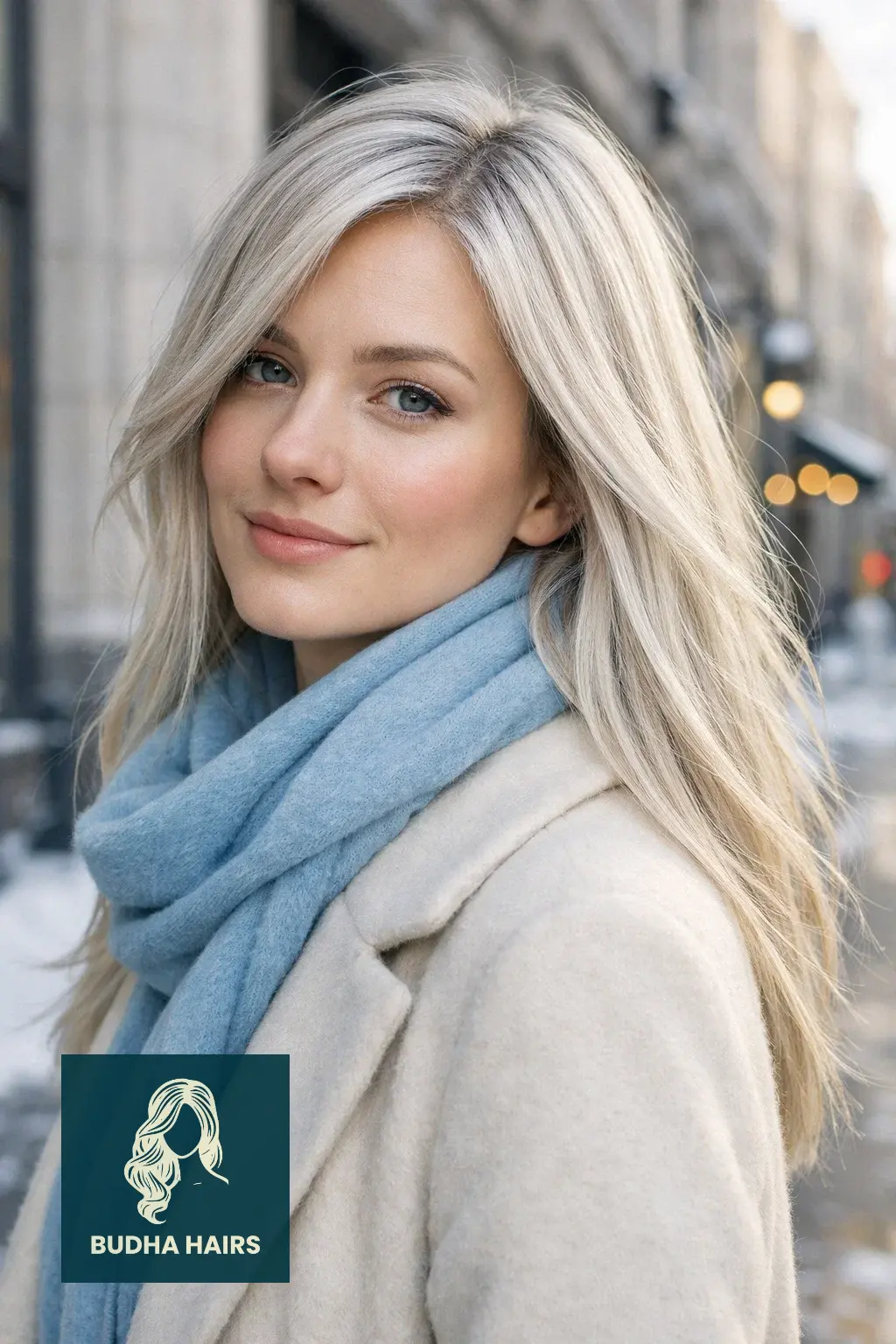 30 Best Winter Highlights for Blondes for an Arctic Glow 1 The "Arctic Ice" Platinum Babylights