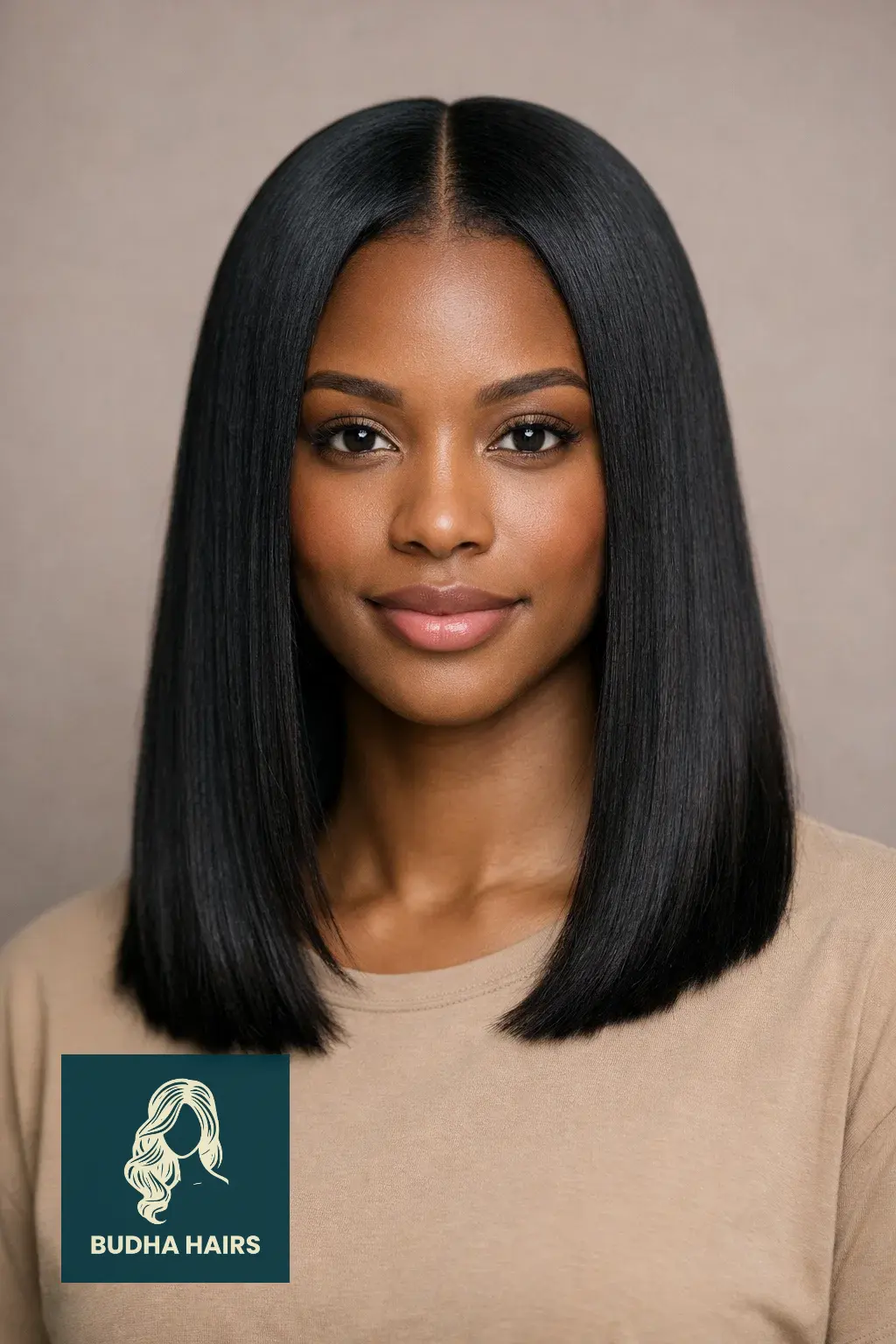30 Straight Hairstyles for Black Women That Look Sleek 1 The Classic Silk Press with Blunt Ends