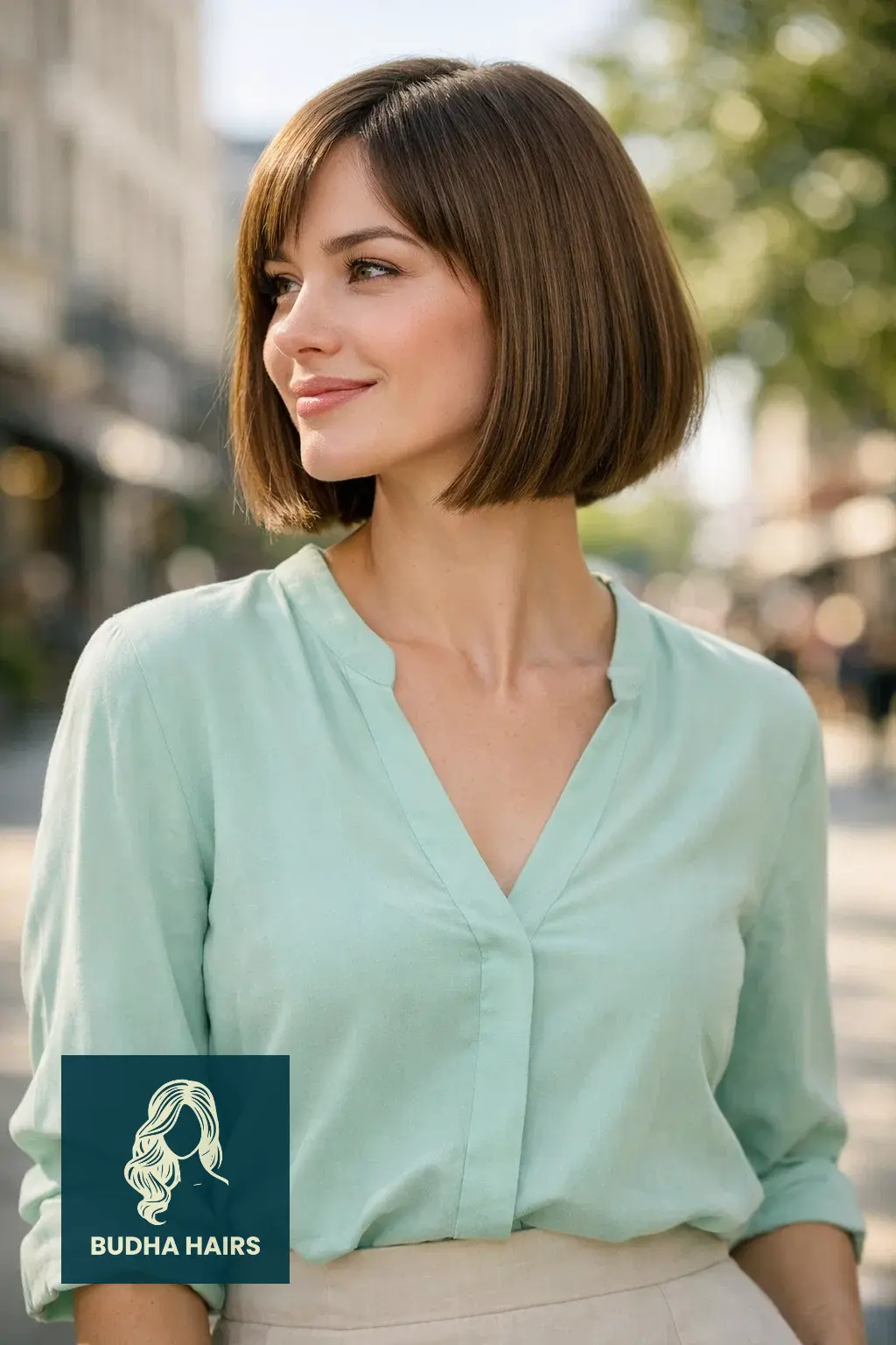 30 Best Bob Hairstyles for Round Face: Slimming Ideas 2026 26 The "Collar-Grazing" Blunt Cut