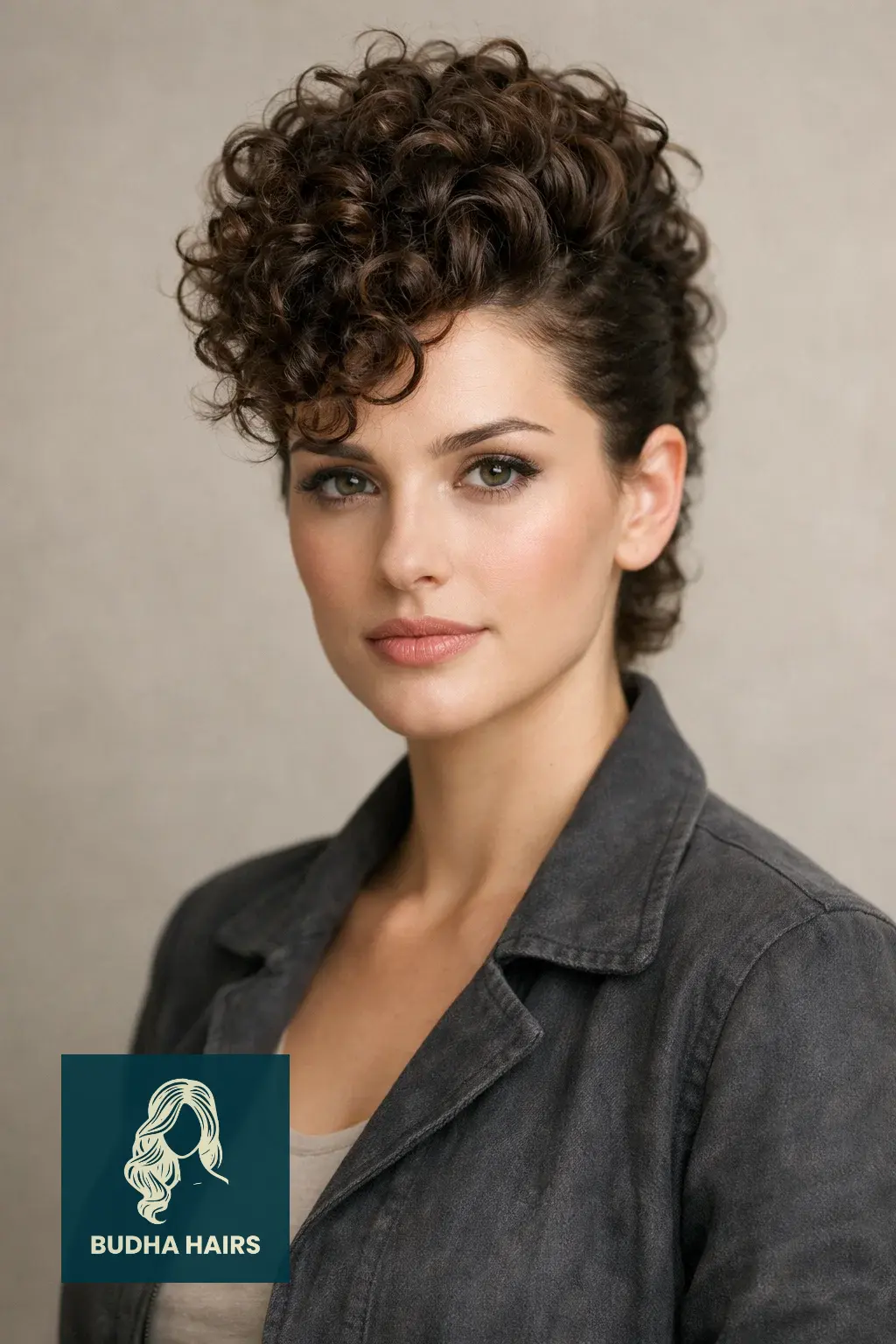 25 Chic Elegant Curly Hairstyles to Elevate Your Look 5 The Curly Faux Hawk