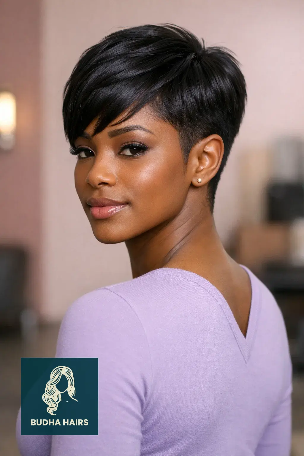 30 Pixie Hairstyles for Black Women That Look Stunning 29 The Deep-V Tapered Nape