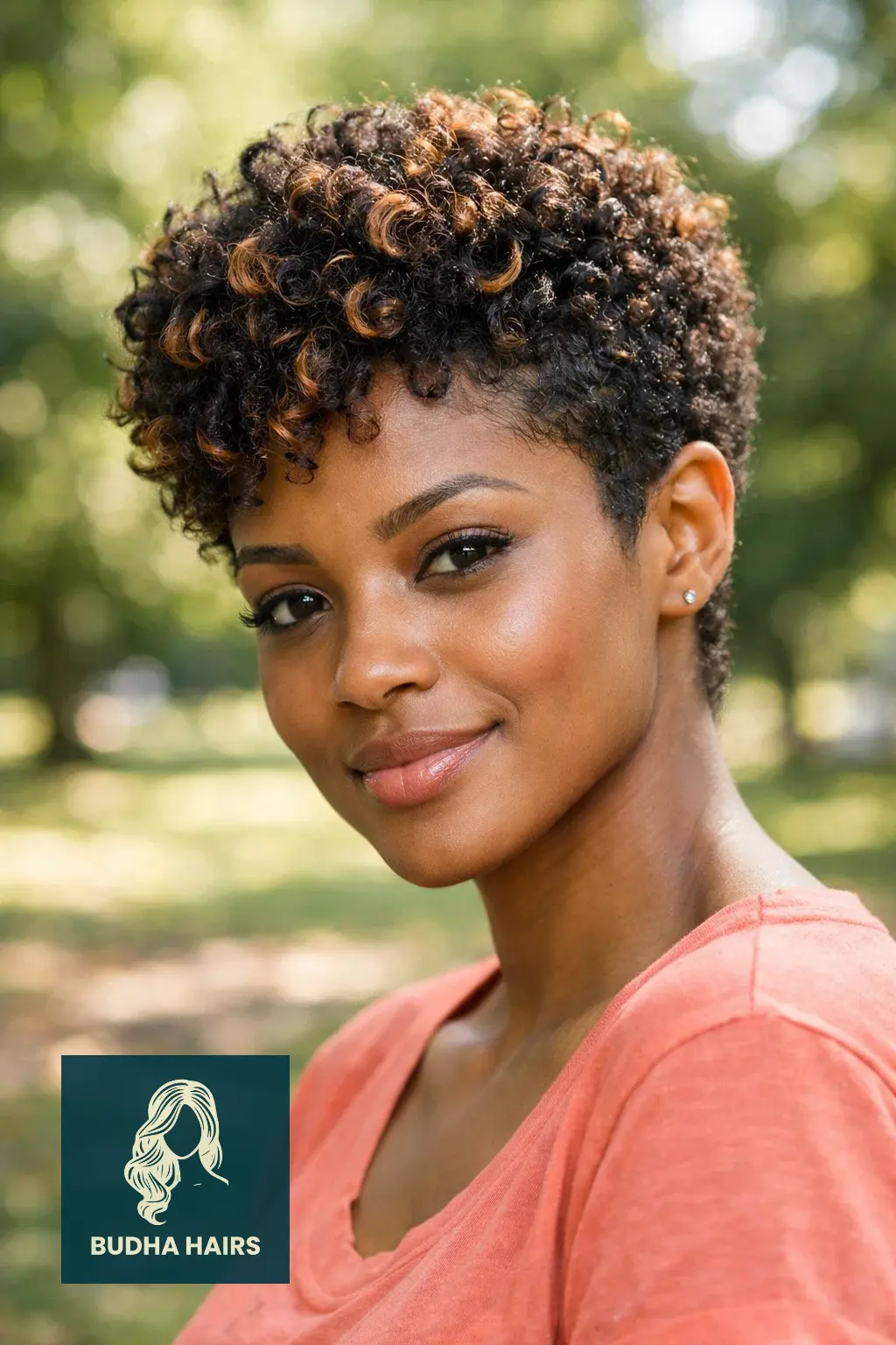 30 Pixie Hairstyles for Black Women That Look Stunning 11 The "Fro-Pixie" with Sun-Kissed Highlights