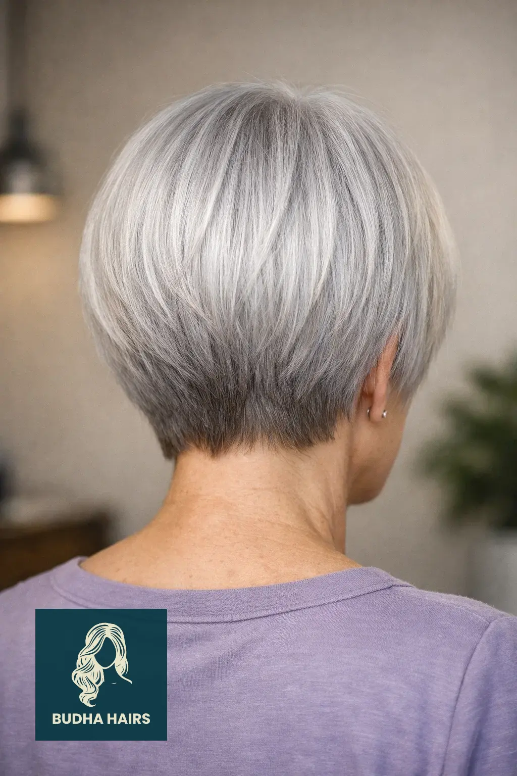 30 Short Hairstyles for Women Over 50 With Gray Hair That Look Chic 20 The "Frosted" Silver Micro-Bob