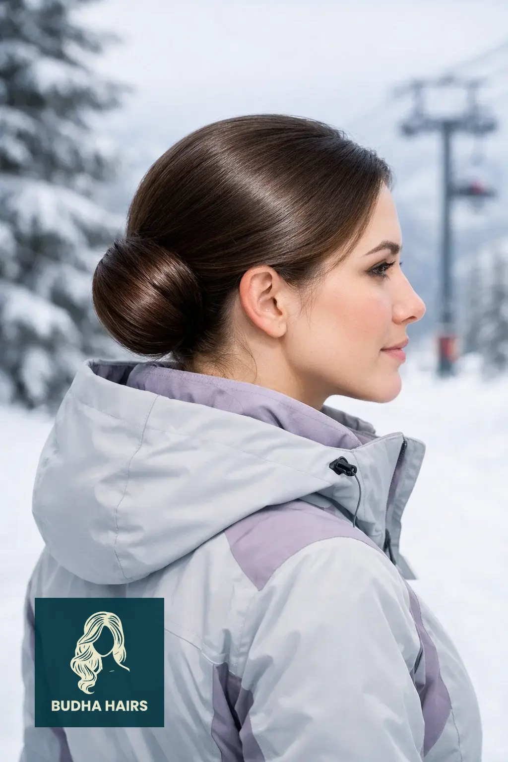 30 Best Skiing Hairstyles to Wear Under a Helmet for 2026 27 The "Glossy Nape" Wrap