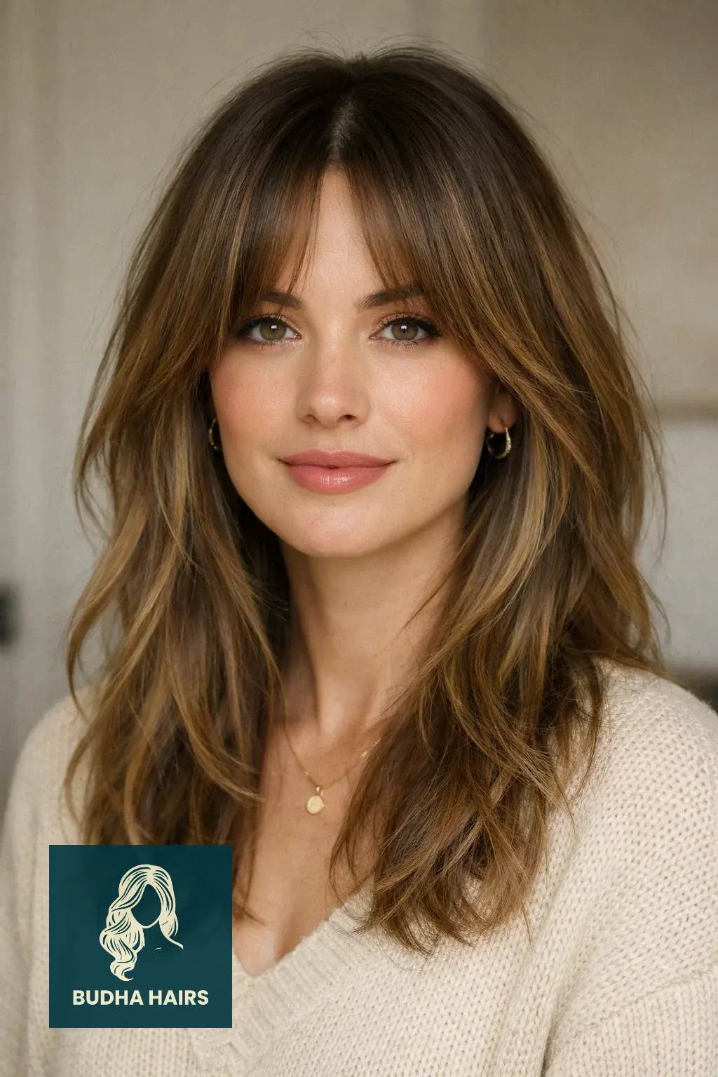 25 Bangs for Older Women with Long Hair That Look Youthful 17 The "Grown-Out" Curtain Bang