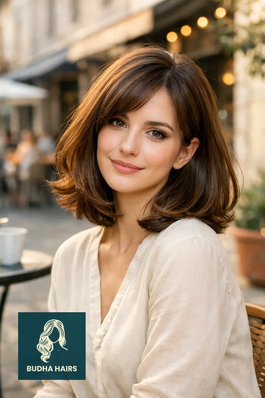 30 Cute Lob Hairstyles for Thin Hair 10 The "Italian Lob" with Puffed-Out Ends