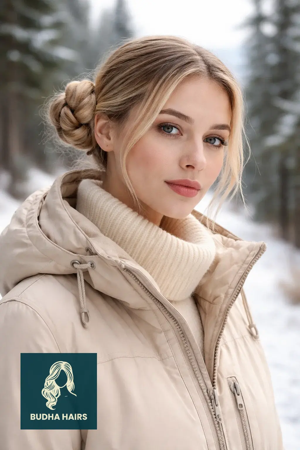 30 Best Skiing Hairstyles to Wear Under a Helmet for 2026 3 The "Nordic Knots" Low Buns