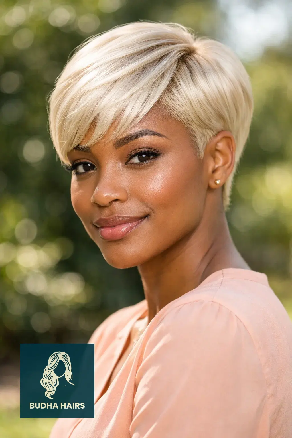 30 Pixie Hairstyles for Black Women That Look Stunning 30 The "Pearl" Blonde Gloss Pixie