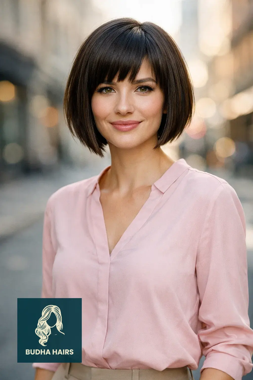 30 Best Bob Hairstyles for Round Face: Slimming Ideas 2026 25 The "Pob" (Posh Bob) with an Angular Fringe
