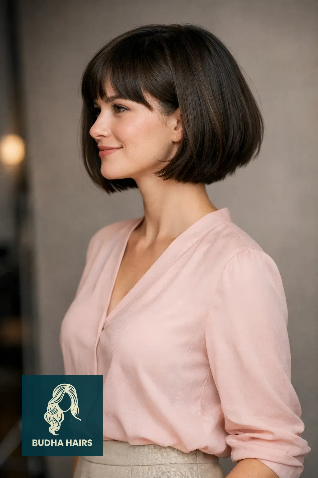 30 Best Bob Hairstyles for Round Face: Slimming Ideas 2026 15 The Rounded "French" Bob (Modified)