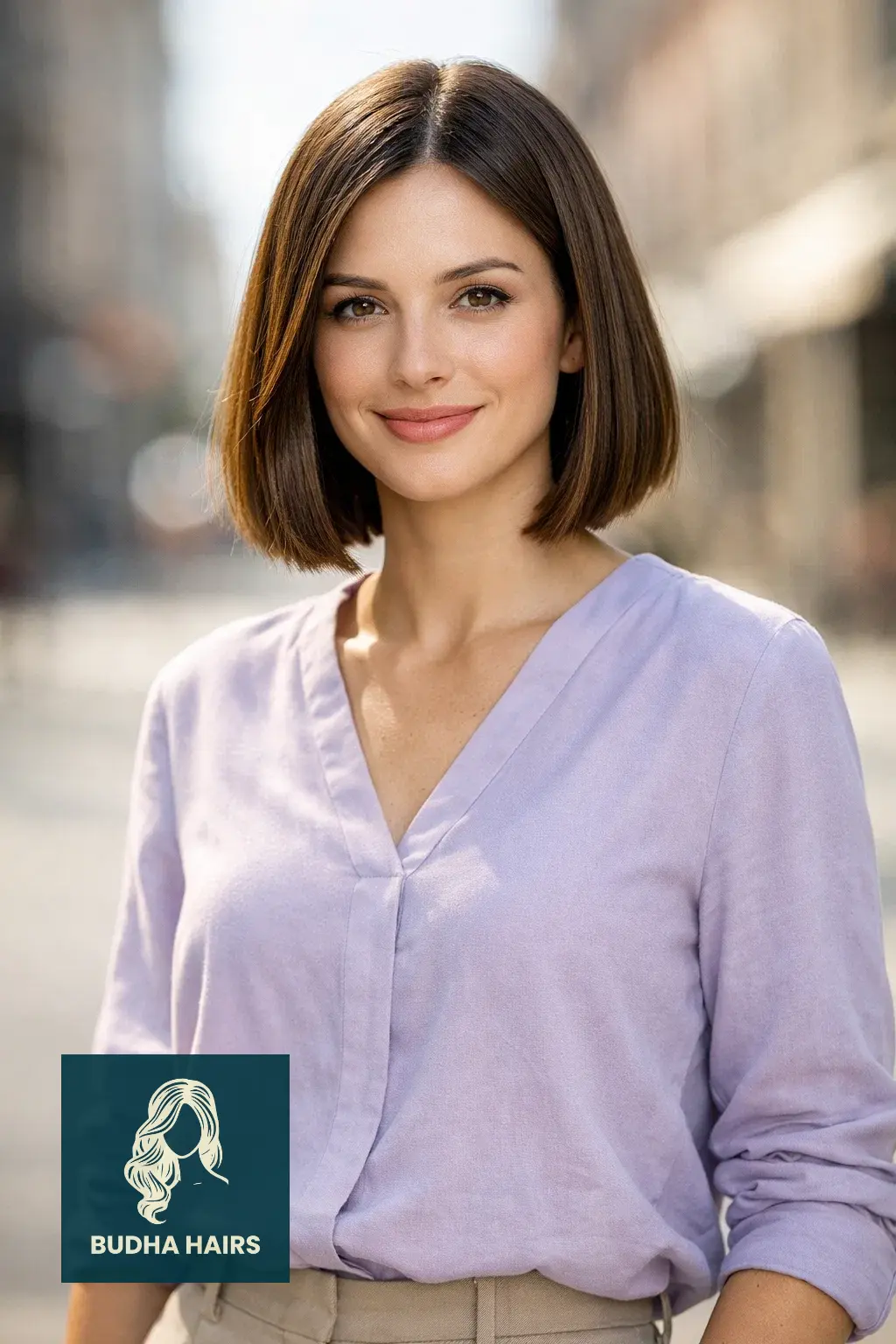 30 Best Bob Hairstyles for Round Face: Slimming Ideas 2026 21 The "Slice-Cut" Mid-Length Bob