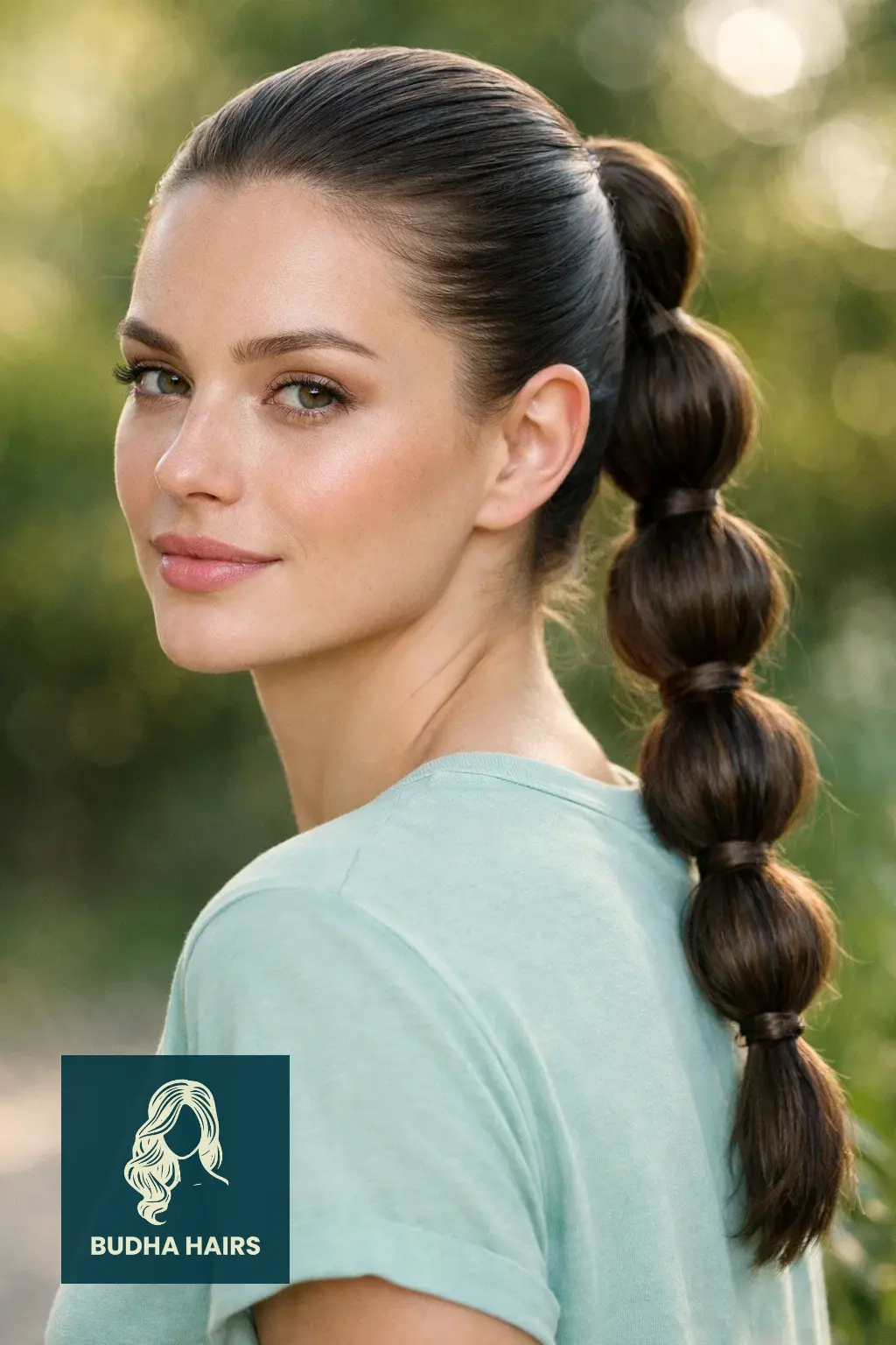 25 Slick Back Hairstyles That Look Sleek and Modern 14 The Slicked Bubble Braid