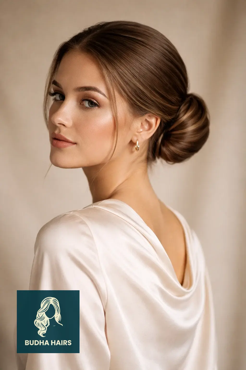 25 Slick Back Hairstyles That Look Sleek and Modern 10 The Slicked Low Chignon