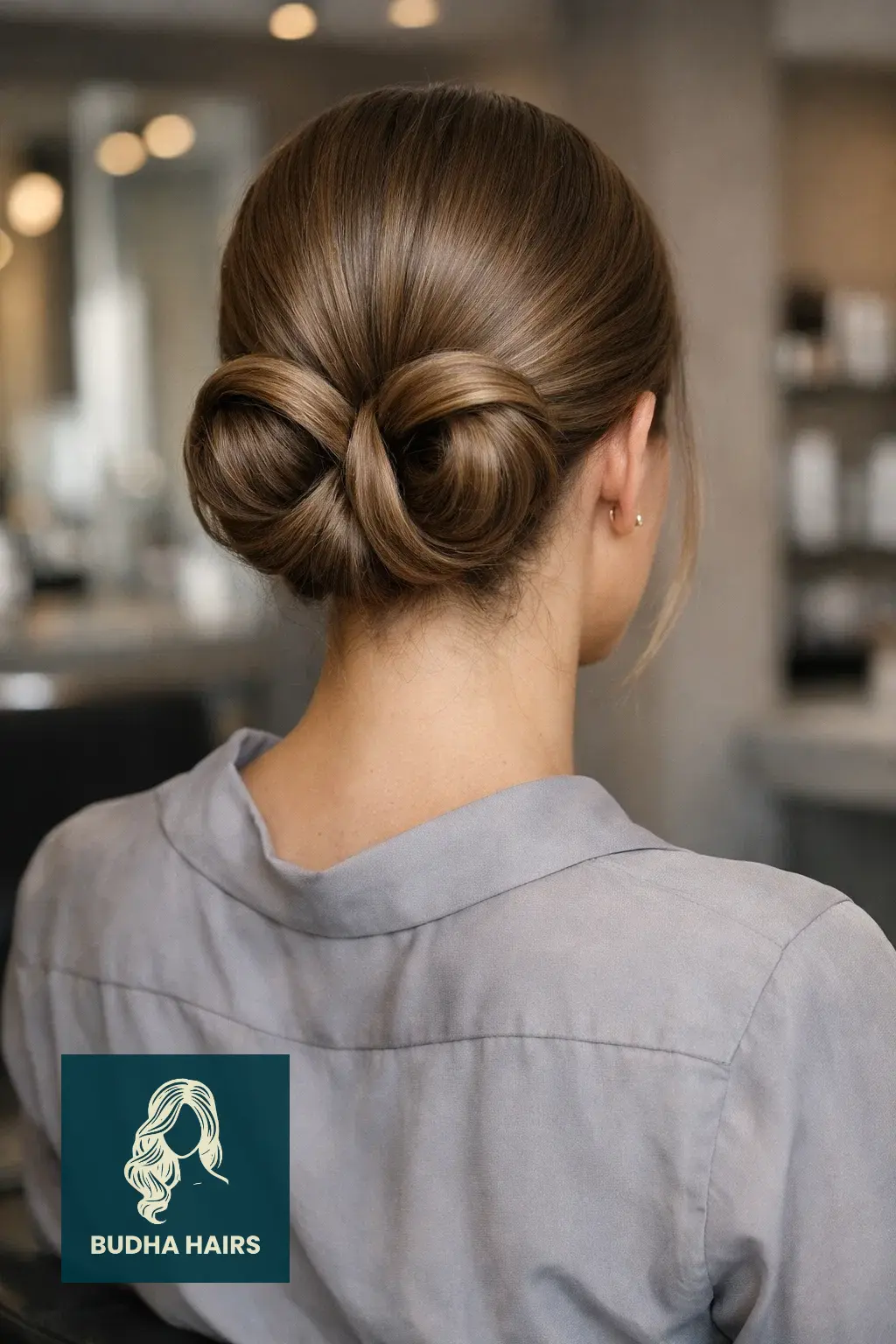 25 Slick Back Hairstyles That Look Sleek and Modern 20 The Structural Looped Bun