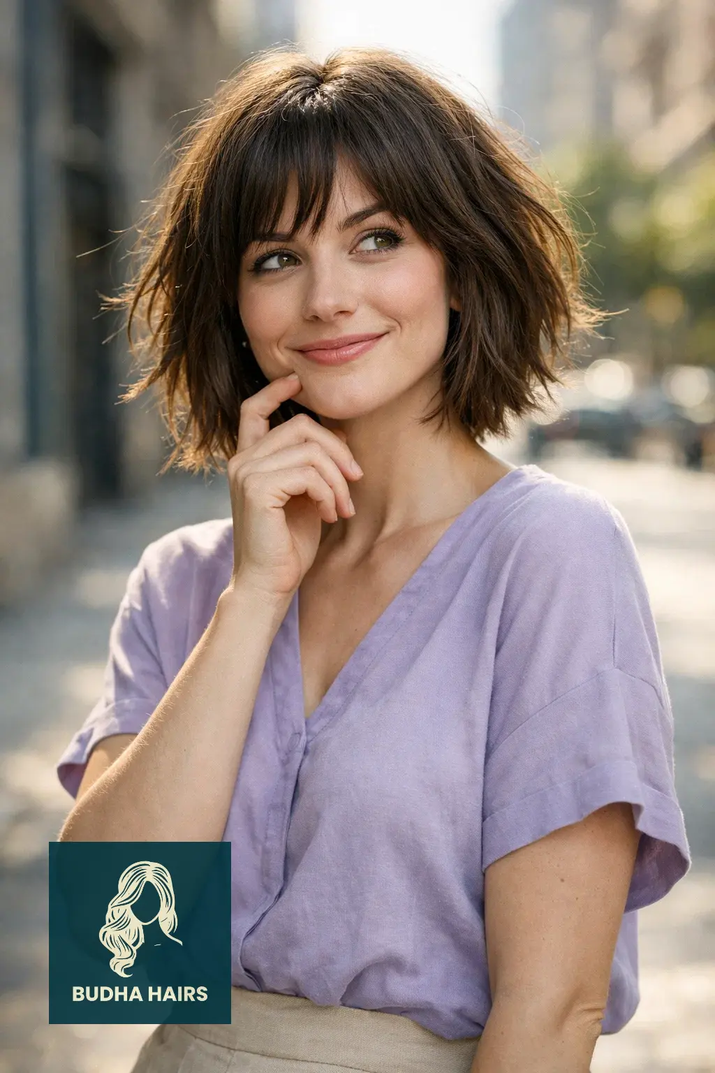 30 Best Bob Hairstyles for Round Face: Slimming Ideas 2026 10 The Textured "Shag" Bob