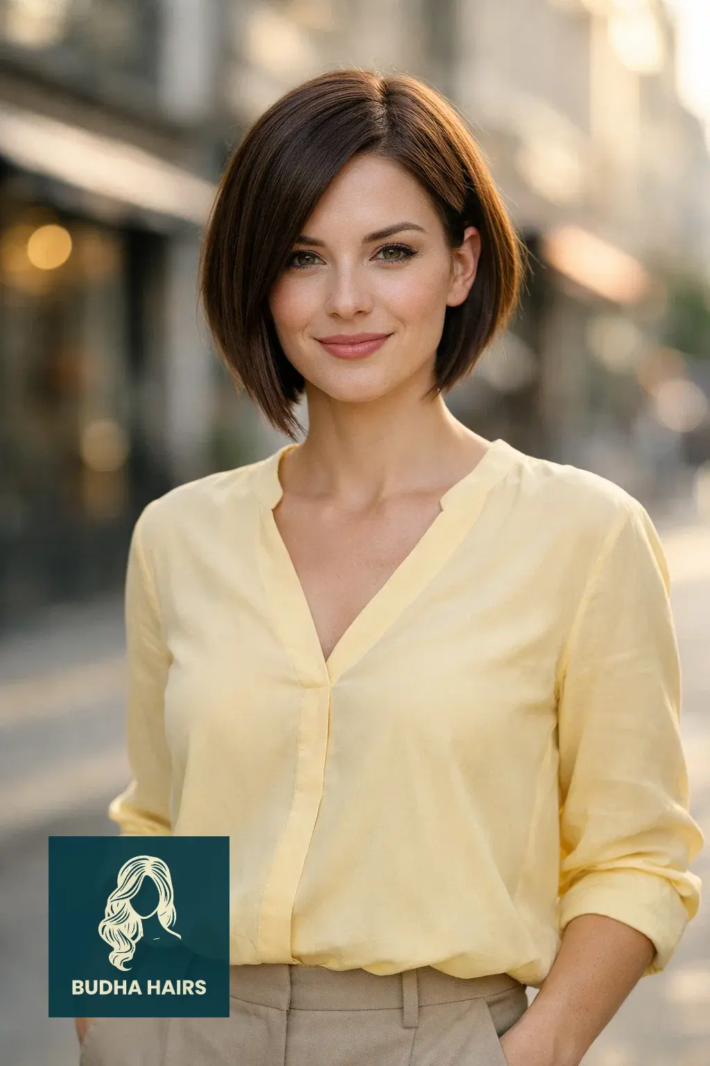 30 Best Bob Hairstyles for Round Face: Slimming Ideas 2026 17 The "V-Shaped" Angled Bob