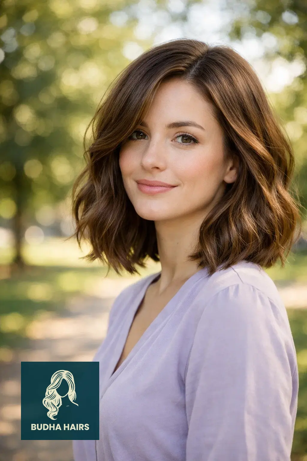 25 Best Brown Bob Hairstyles: Trendy Brunette Ideas for 2026 2 The Wavy Mocha Lob