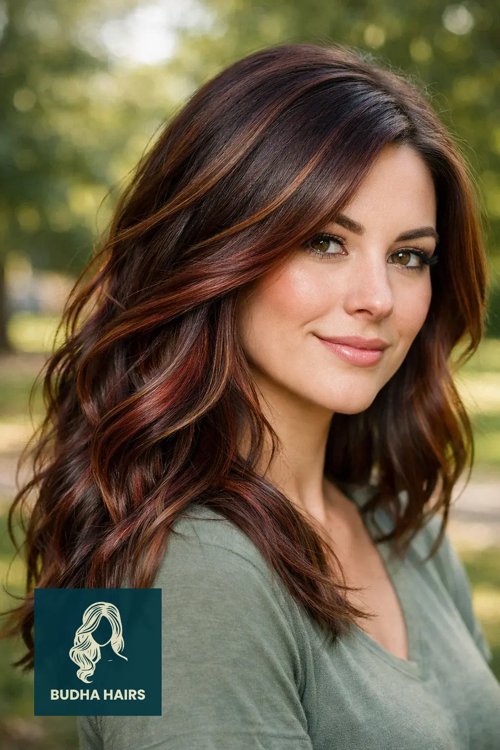 30 Best Cherry Cola Balayage Ideas for a Bold Look 2026 15 Toasted Almond with Cherry Foilyage