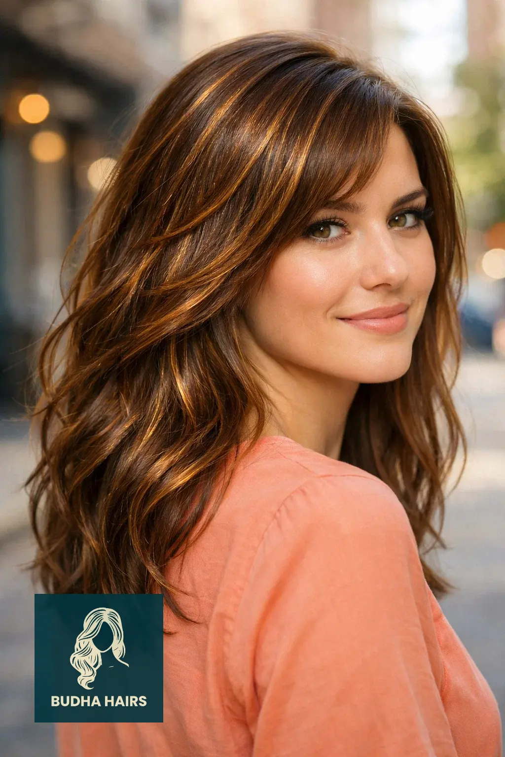 30 Warm Caramel Balayage with Honey Highlights to Try This Year 26 Toffee Brown with Honey "Tinsel" Highlights