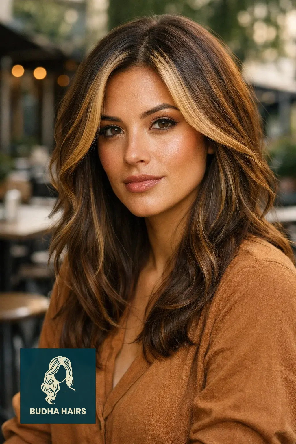 35 Best Hair Color for Brown Skin: Top Ideas for 2026 23 Toffee-Coffee "Money Piece"