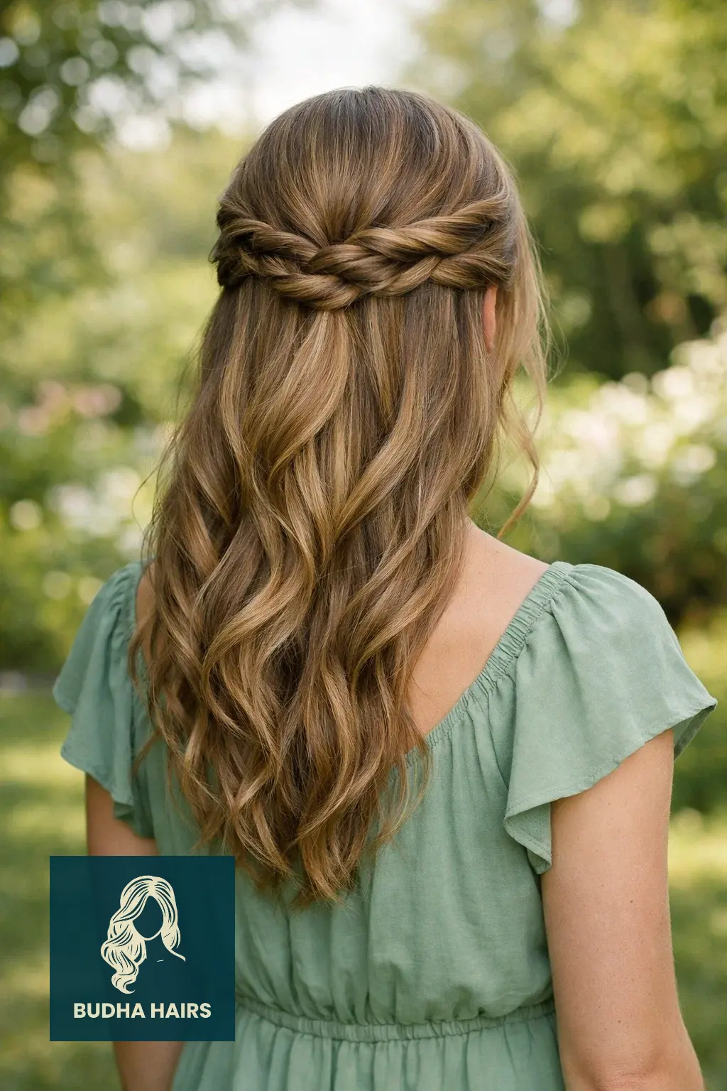 30 Bridal Shower Hairstyles for the Bride That Look Stunning 7 Twisted Crown Half-Up Style