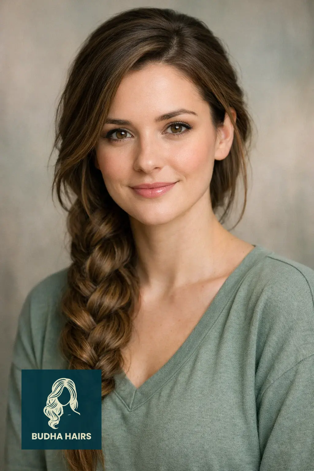 20 Gorgeous Side Part Hairstyles for Long Hair for Every Occasion 17 Twisted Rope Side Braid