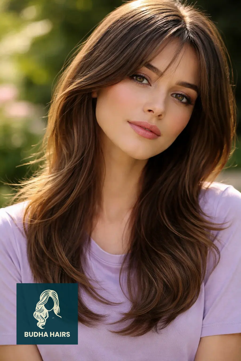 30 Face Framing Layers with Bangs That Add Soft Texture 26 U-Shaped Haircut with Wispy Face Frame