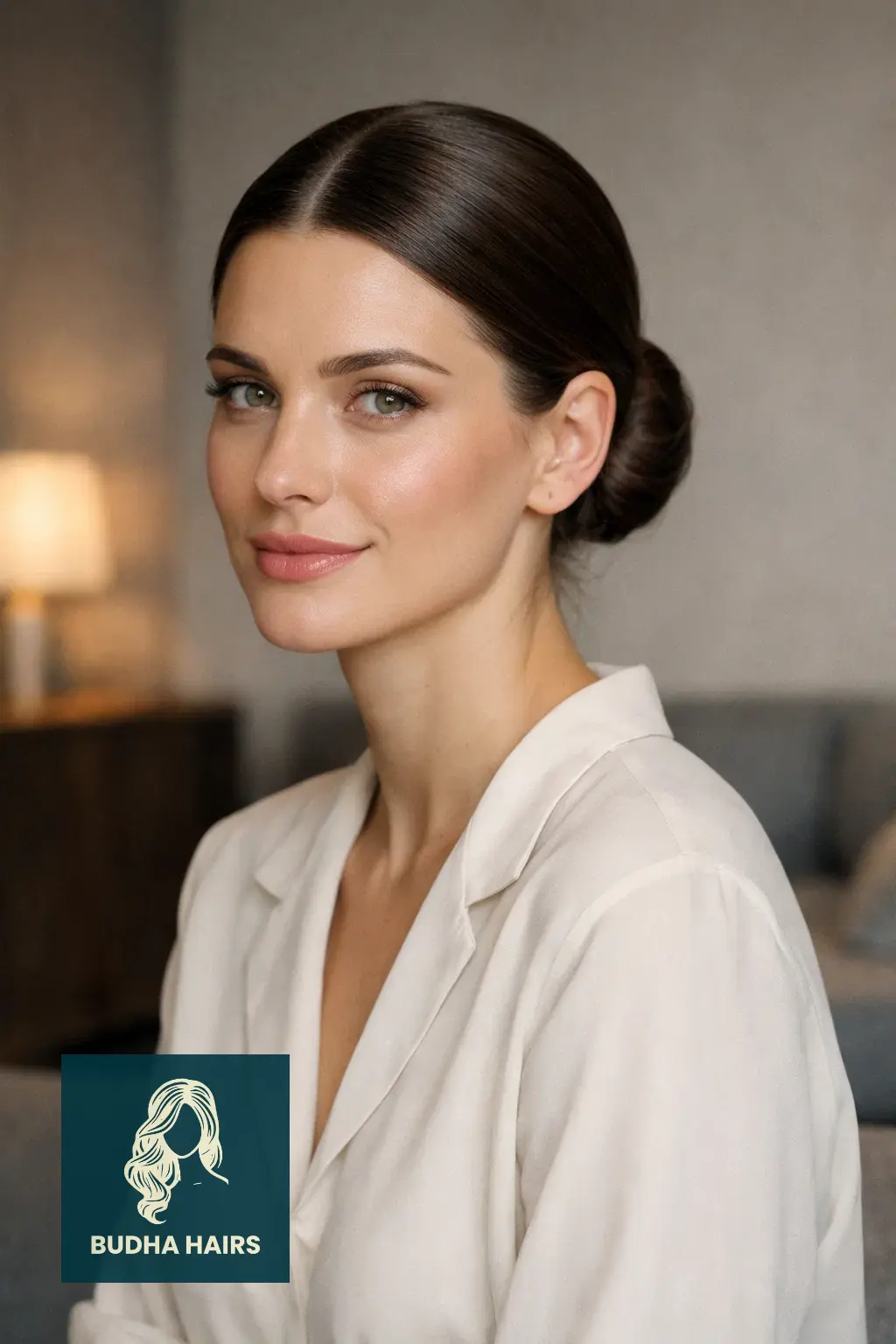 30 Elegant Hairstyles for Long Hair: Stunning Trends for 2026 14 Ultra-Sleek Low Bun with Center Part