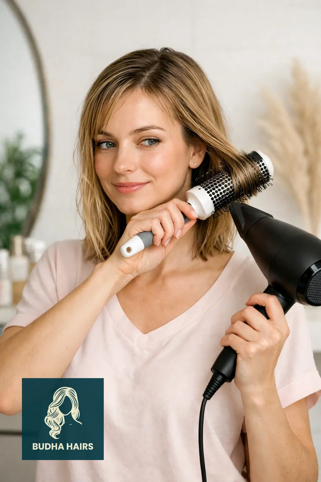 How to Blow Dry Thin Fine Hair for Volume: The Ultimate Lift Guide 3 Use a Ceramic Round Brush