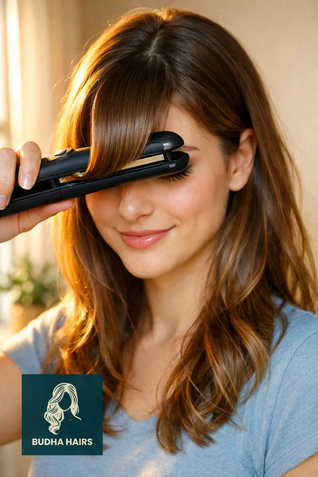 How to Keep Bangs from Splitting: 15 Expert Styling Tips 6 Use a Flat Iron for the "C" Curve