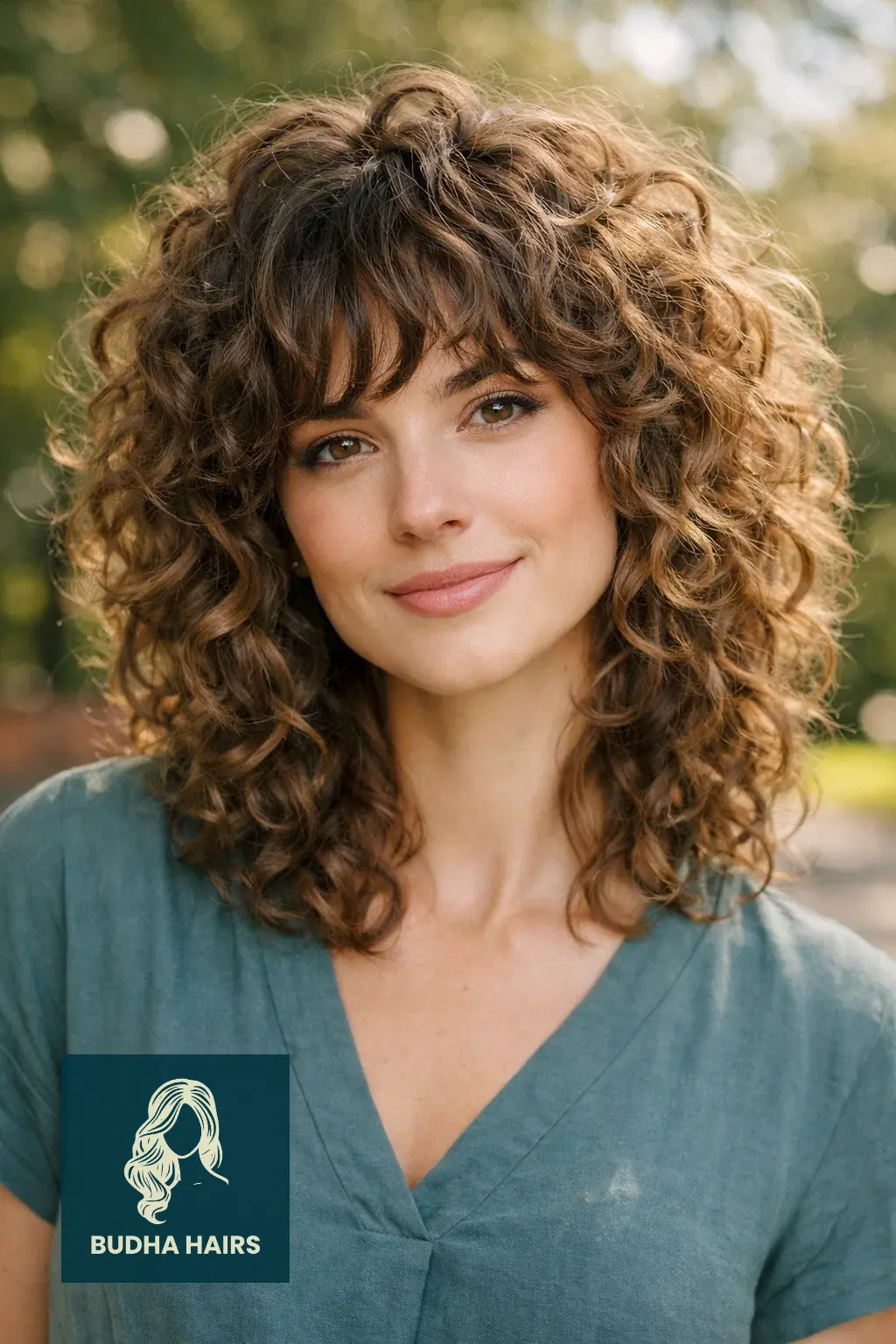 25 Chic Elegant Curly Hairstyles to Elevate Your Look 9 Voluminous Curly Shag (Styled)