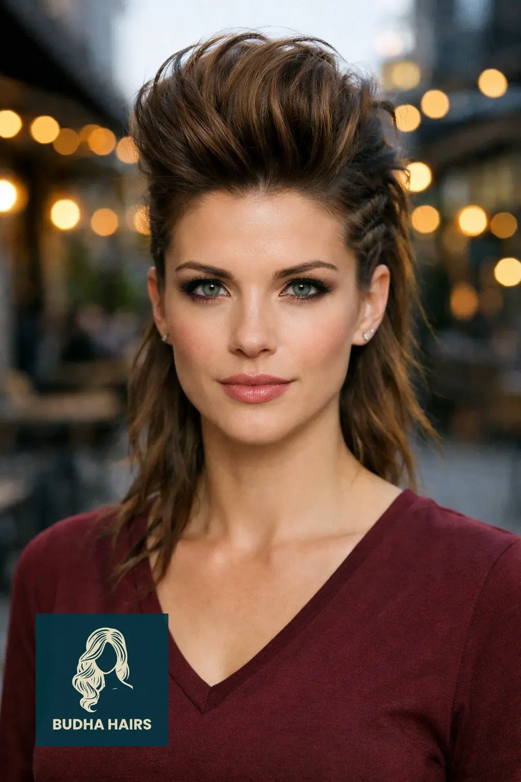 30 New Year’s Hairstyles for Short Hair Worth Trying 5 Voluminous Faux-Hawk with Braided Sides