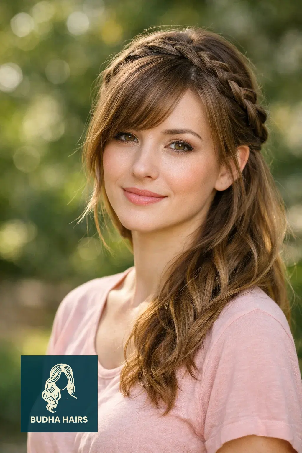 30 Elegant Hairstyles with Bangs: Stunning Formal Looks for 2026 27 Waterfall Braid with Sweeping Bangs