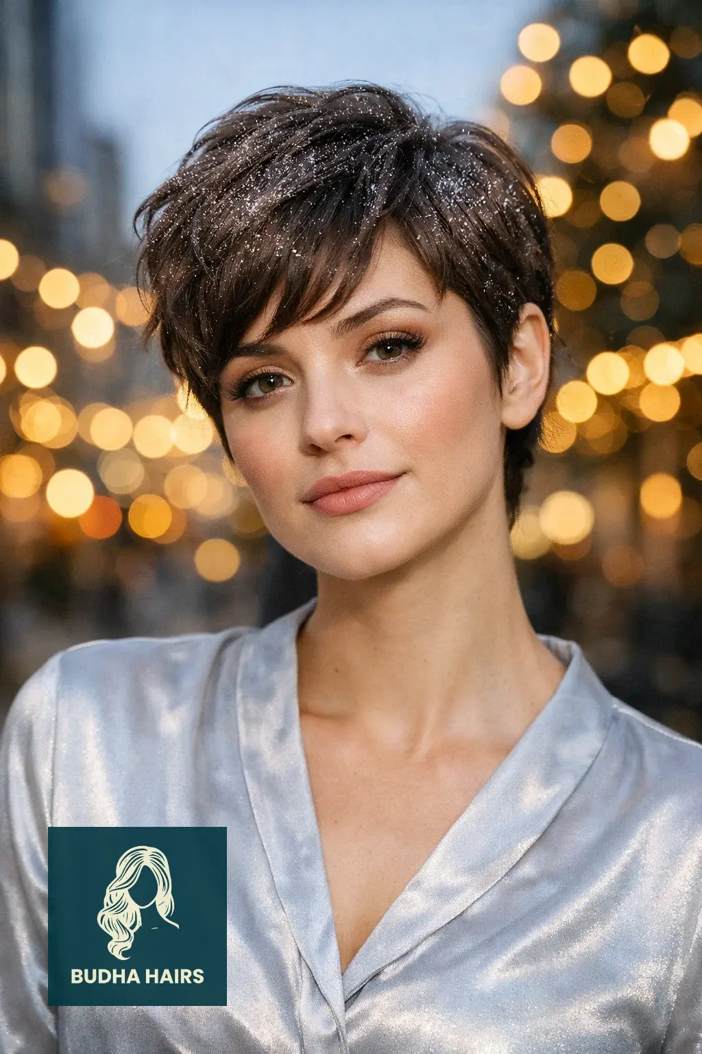 30 New Year’s Hairstyles for Short Hair Worth Trying 29 Wavy Pixie with "Diamond" Dusting