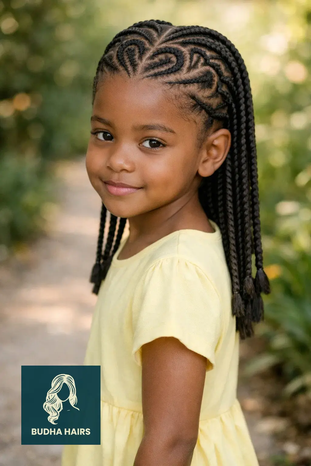 30 Adorable Braid Hairstyles for Kids You Will Love 2 Adorable Heart-Shaped Braids