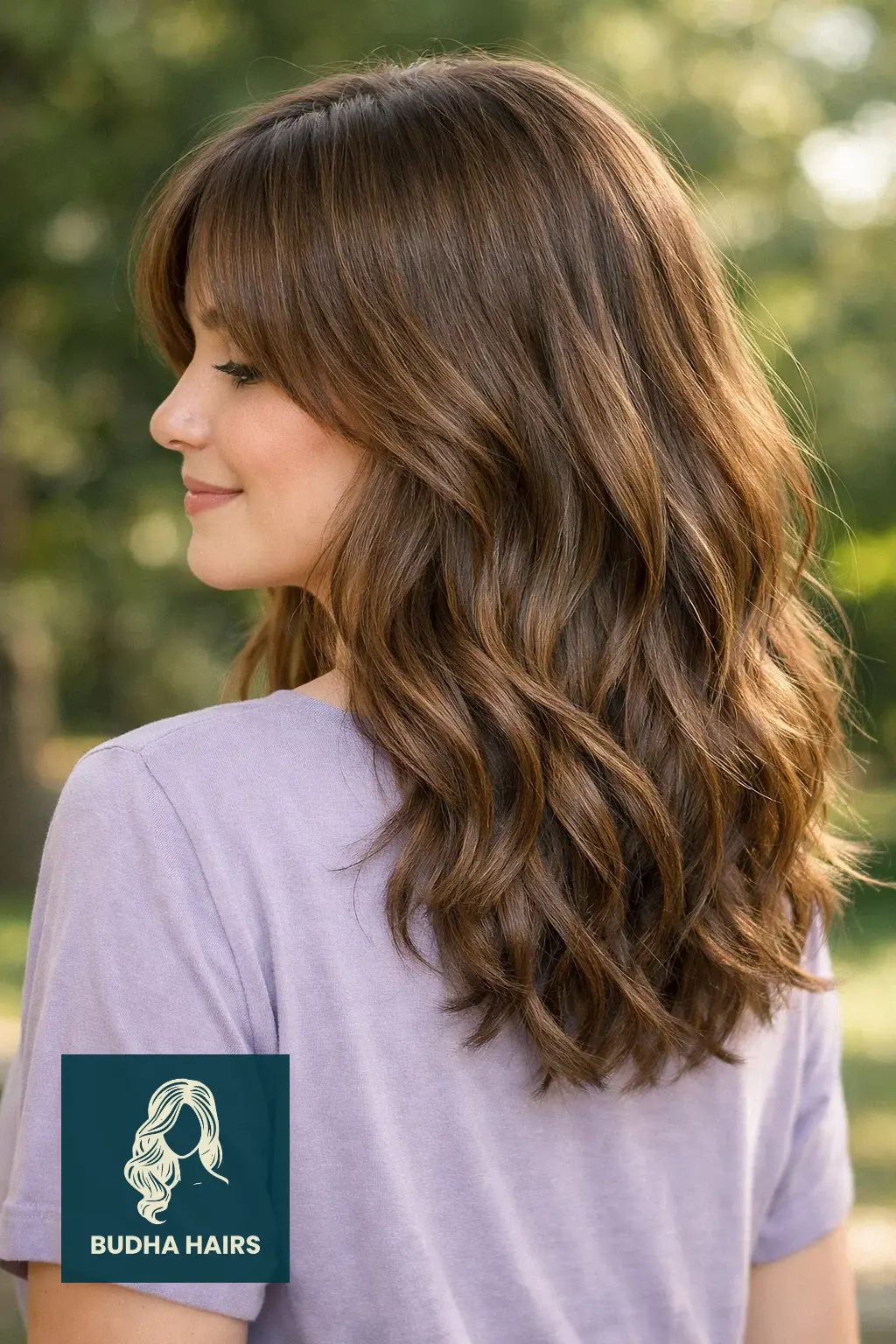 40 Oval Face Haircuts That Flatter Your Features Perfectly 3 Airy Curtain Bangs with Mid-Length Waves