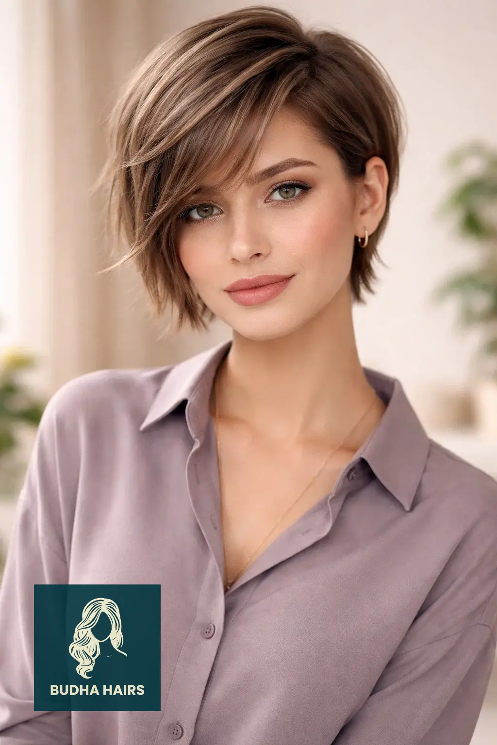 40 Short Haircuts for Round Faces For Women That Flatter Instantly 24 Asymmetrical "Long-Front" Pixie Cut