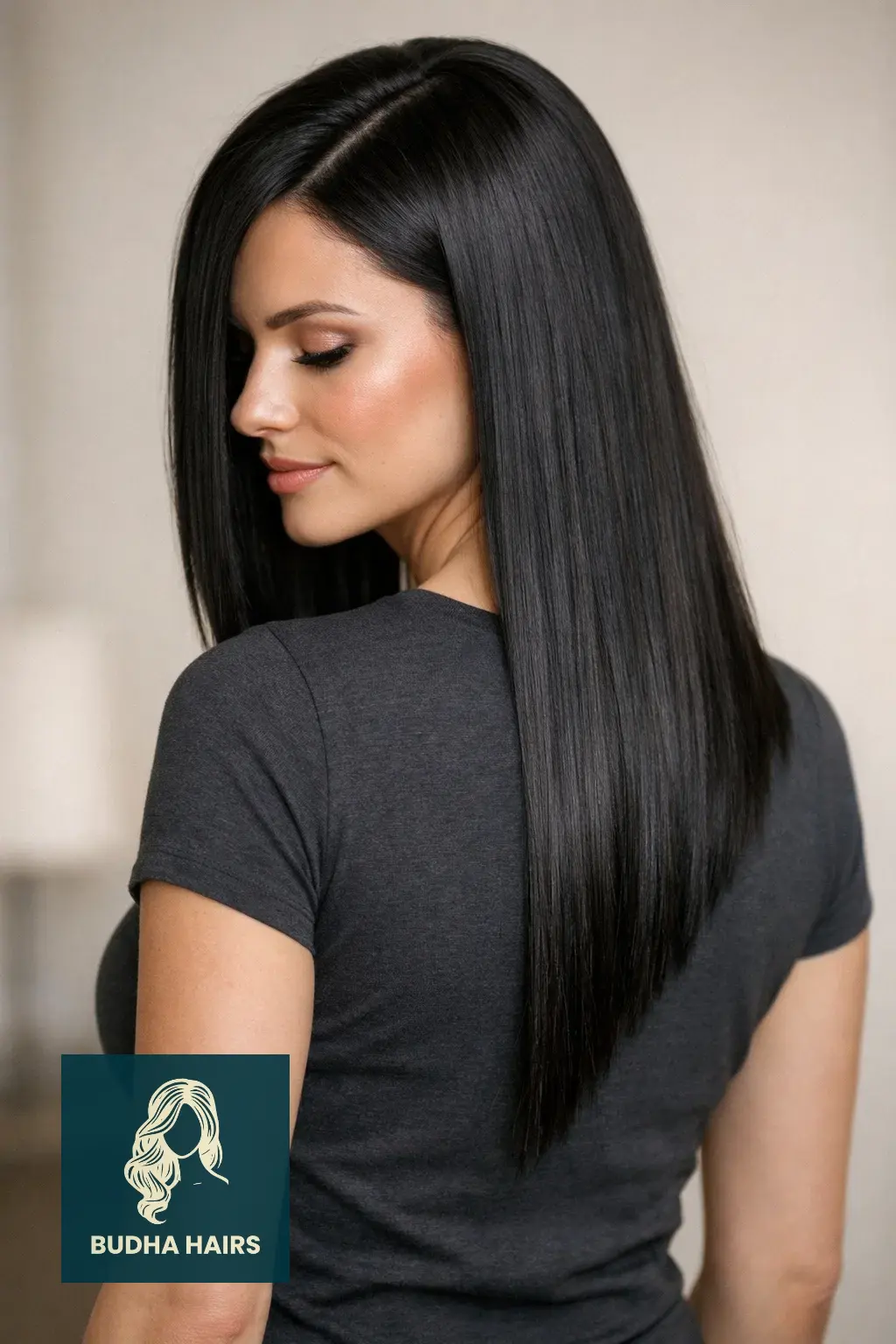 30 Side Part Wig Hairstyles Perfect for Busy Days 7 Asymmetrical "Long-Side" Straight Wig