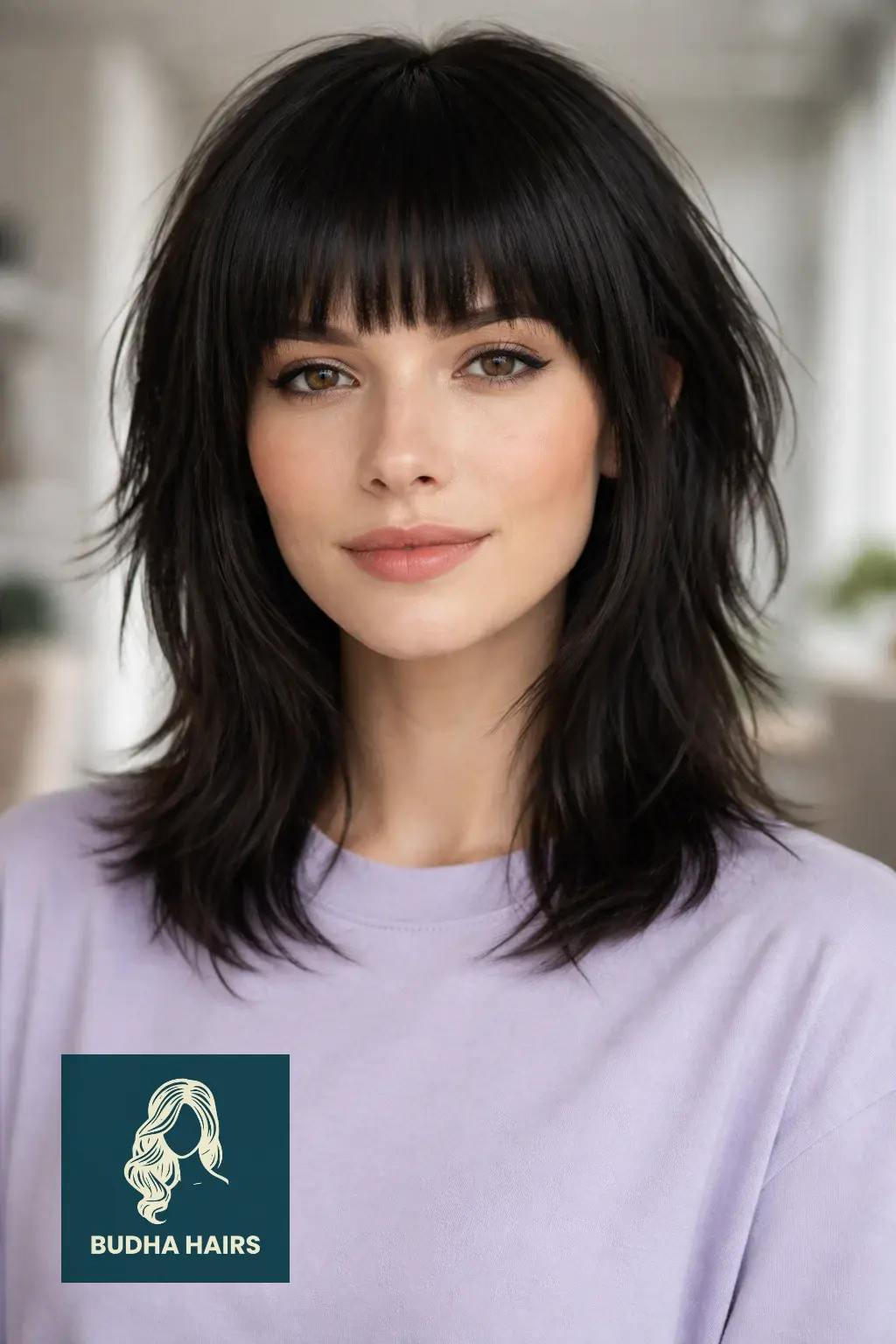 35 Trendy Short Shag Haircuts for Women to Try in 2026 22 Blunt-Banged Micro Shag