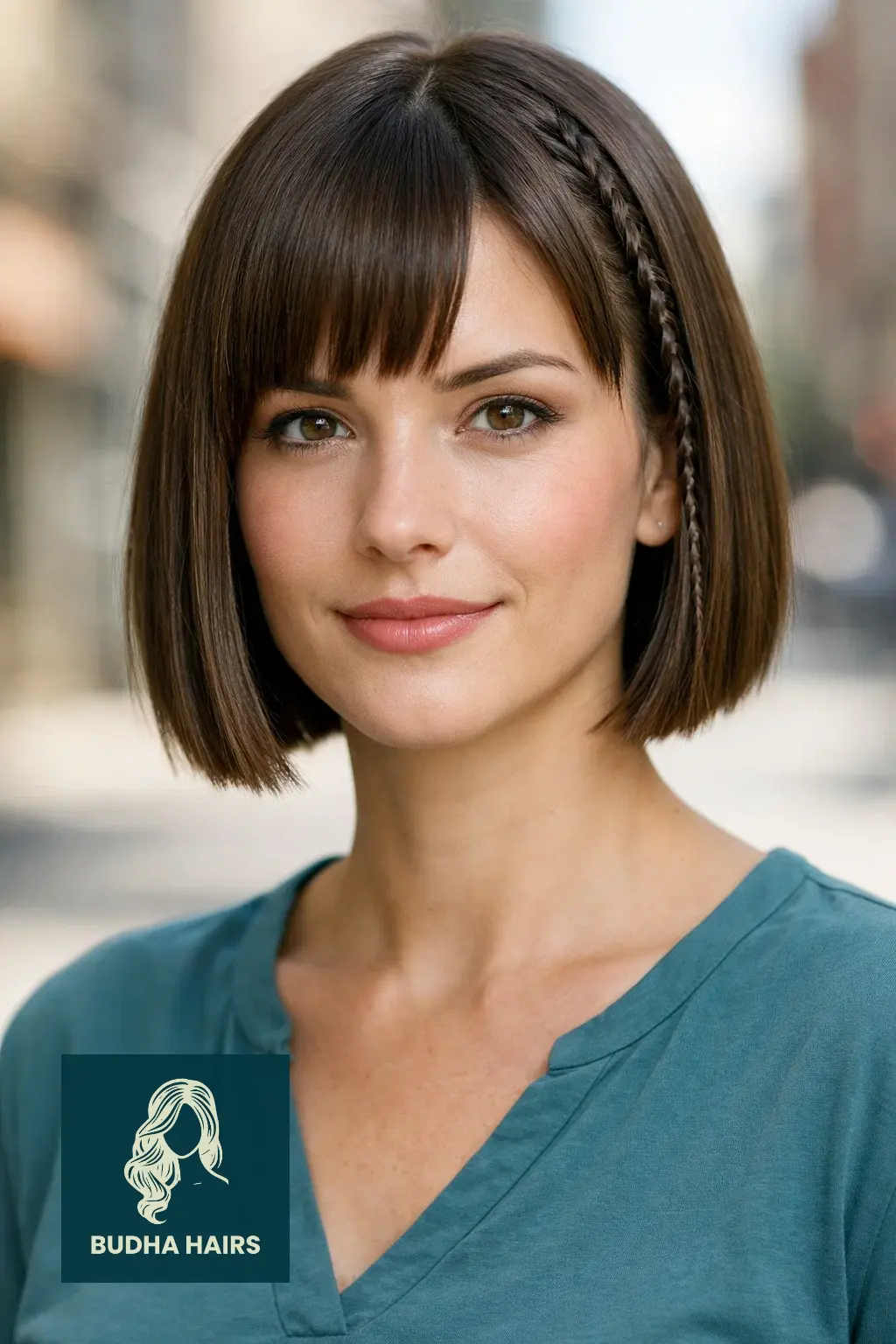 30 Ear Length Bob Hairstyles to Try When You Want a Bold Change 27 Blunt Bob with Micro-Braids