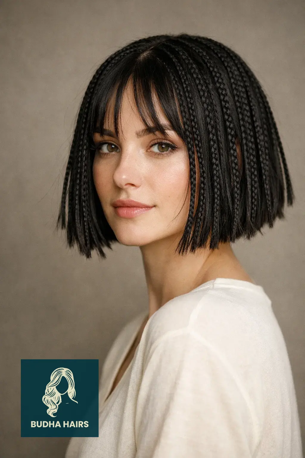 35 Stylish Boho Bob Knotless Braids for Fresh Looks 27 Blunt-Cut "French" Inspired Boho Bob