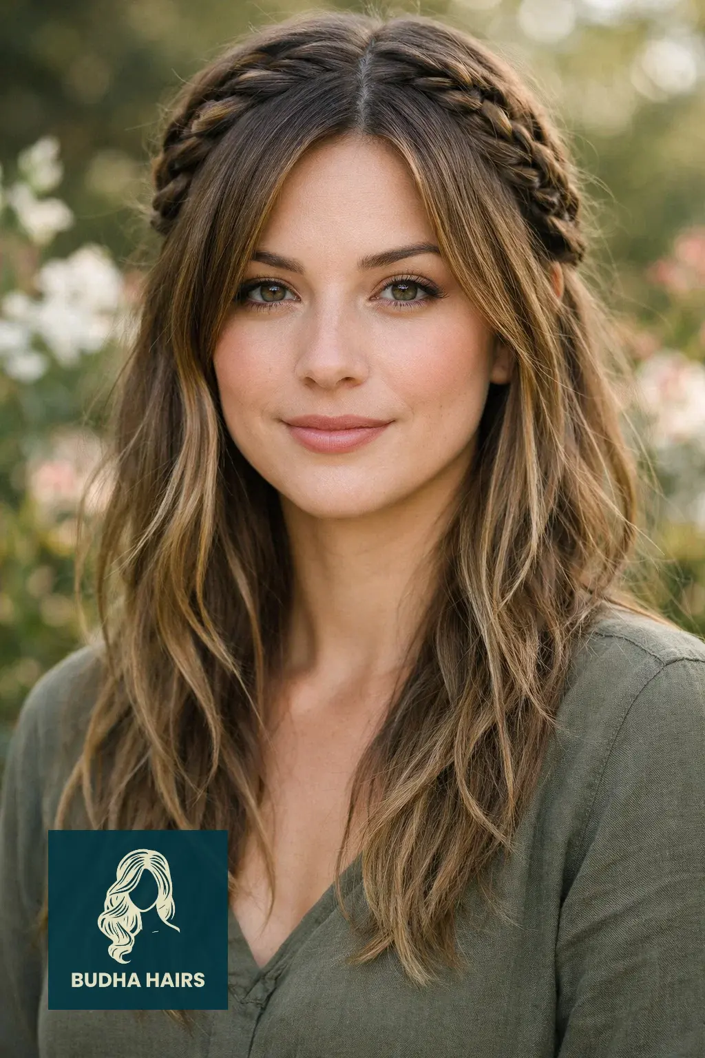 30 Trendy Long Layers with Face Framing Pieces You’ll Love 17 Bohemian Braided Base with Face Framing