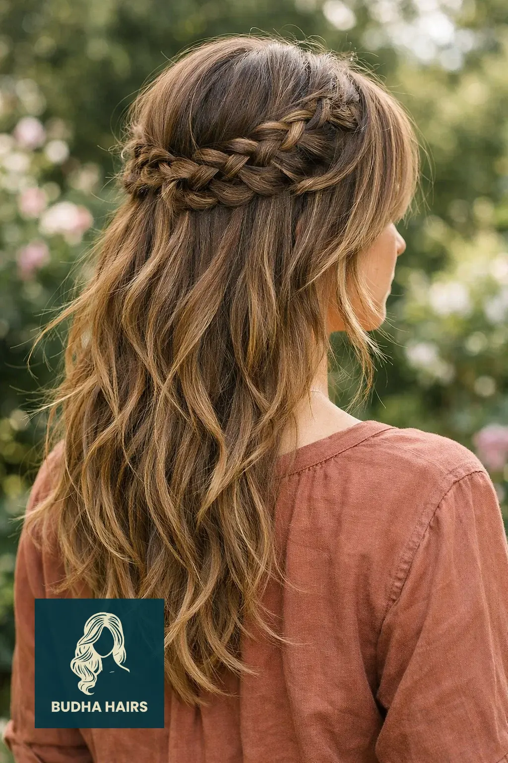 30 Trendy Long Layers with Face Framing Pieces You’ll Love 27 Bohemian Braided Base with Wispy Framing